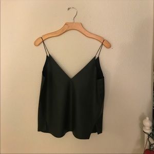 NWOT Zara faux leather tank top